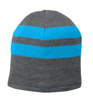 C922 - Fleece-Lined Striped Beanie