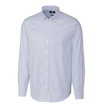 MCW00141 - L/S Stretch Oxford Stripe