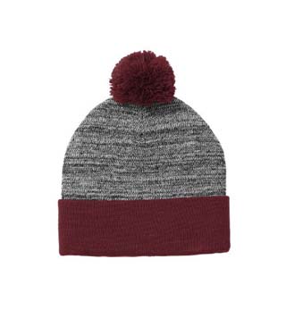 Heather Pom Pom Beanie